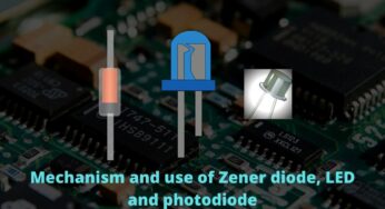 Mechanism and use of Zener diode, LED and photodiode